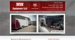 Desktop Screenshot of mwequipmentllc.com