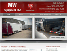 Tablet Screenshot of mwequipmentllc.com